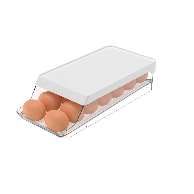 Organizador de Huevos 14 Unidades OU «Roll Clear» (Blanco)