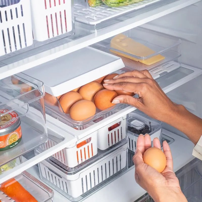 Organizador de Huevos 21 Unidades OU «Roll Clear» (Blanco) - Imagen 4