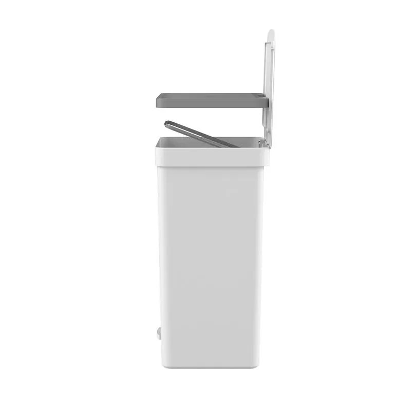 Basurero 15+15 litros con Pedal OU «Trium» (Blanco) - Imagen 3