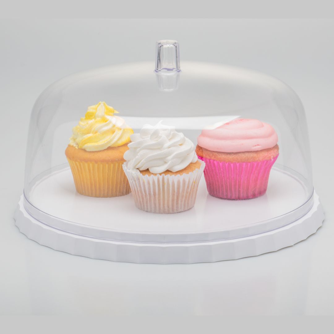 Plato con Cúpula 30cm OU «Break» (Blanco) - Imagen 3