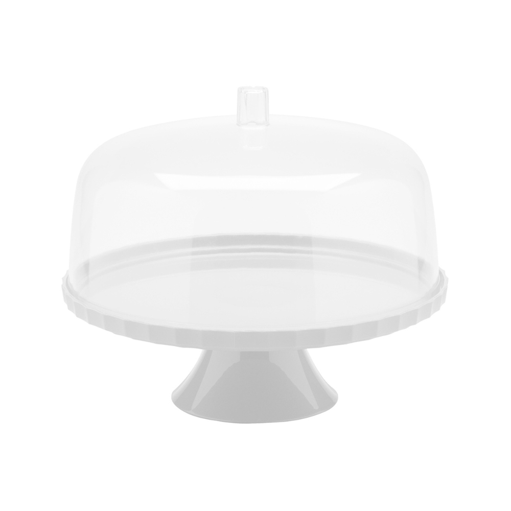 Tortera con Cúpula y Pie 30cm OU «Break» (Blanco) - Imagen 2