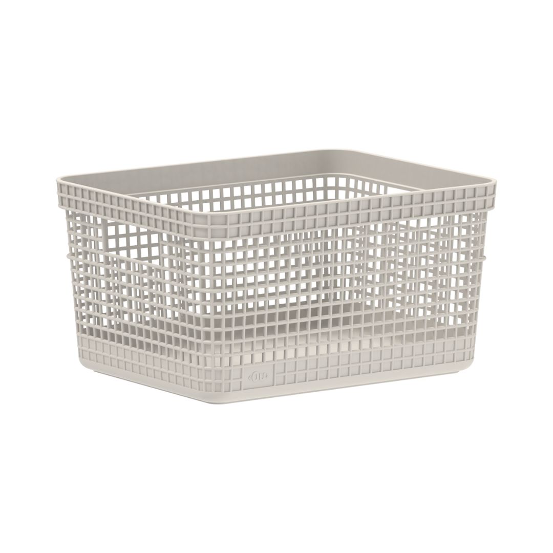 Cesta Organizadora 28x22x15cm 8 litros OU «Grid» (Beige)