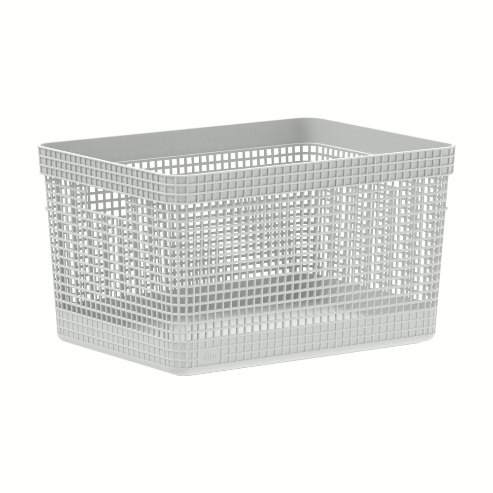 Cesta Organizadora 38x28x22cm 20 litros OU «Grid» (Blanco)
