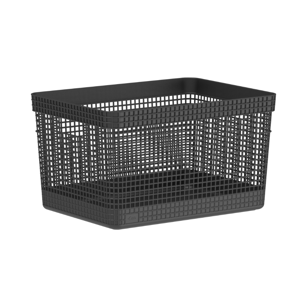 Cesta Organizadora 38x28x22cm 20 litros OU «Grid» (Negro)