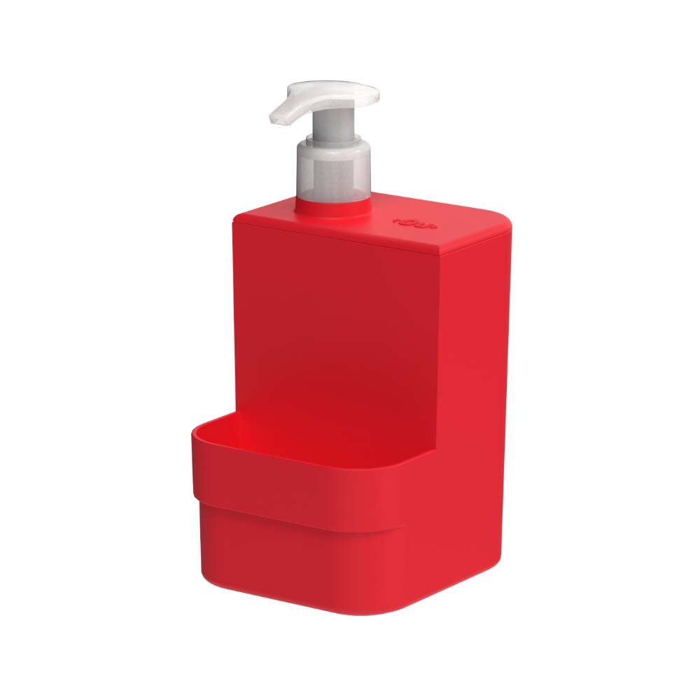 Dispensador de Detergente con Compartimiento 500ml OU «Trium» (Rojo)