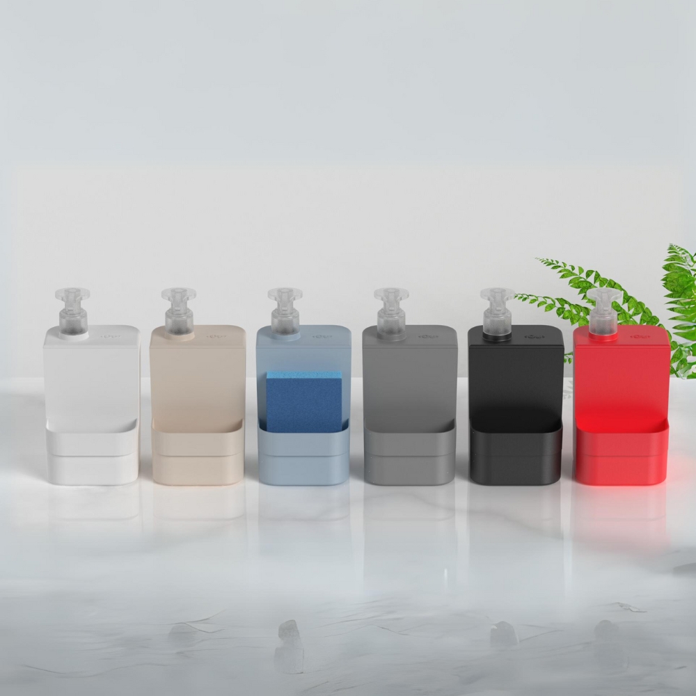 Dispensador de Detergente con Compartimiento 500ml OU «Trium» (Rojo) - Imagen 3