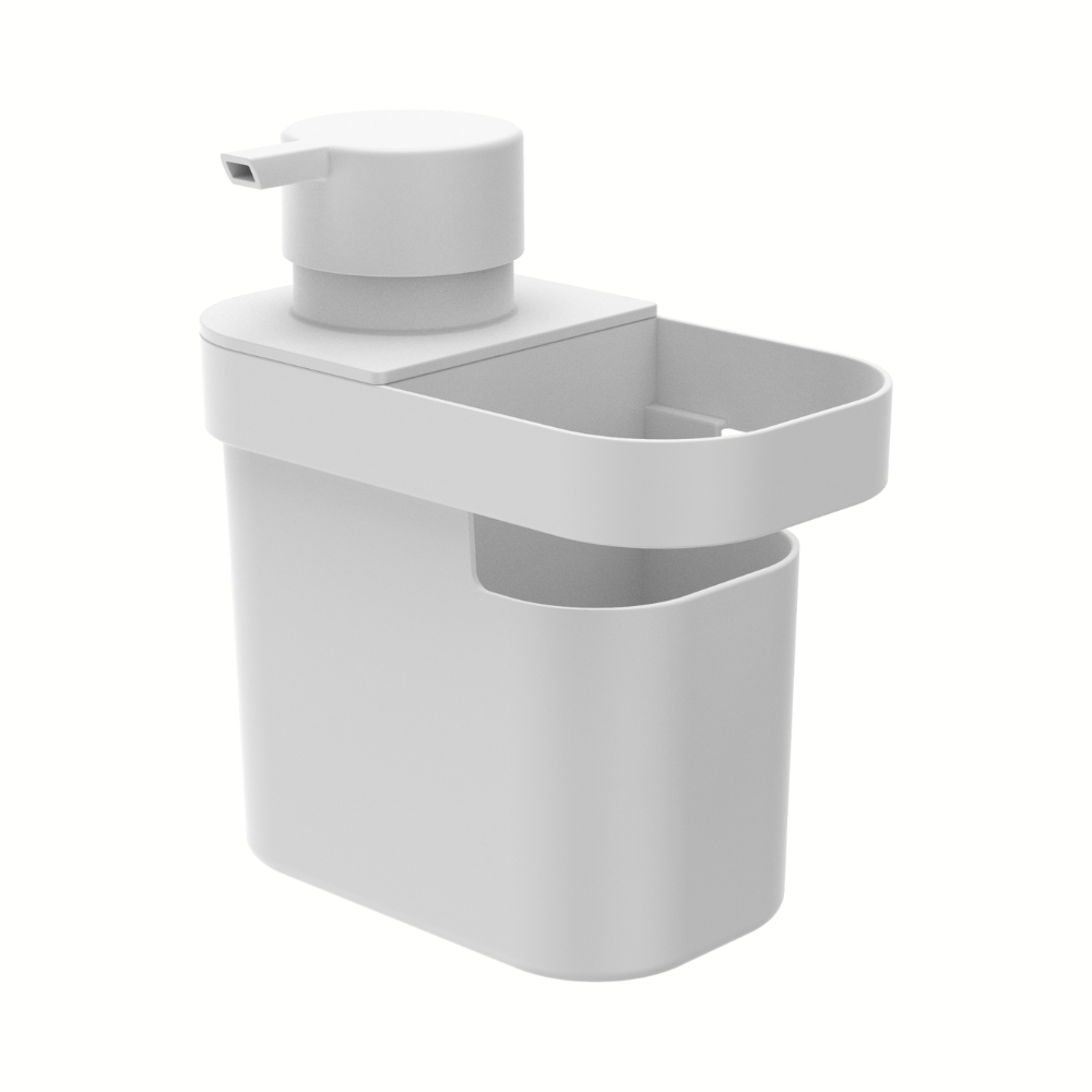 Dispensador de Detergente con Compartimiento 650ml OU «Trium» (Blanco) - Imagen 2