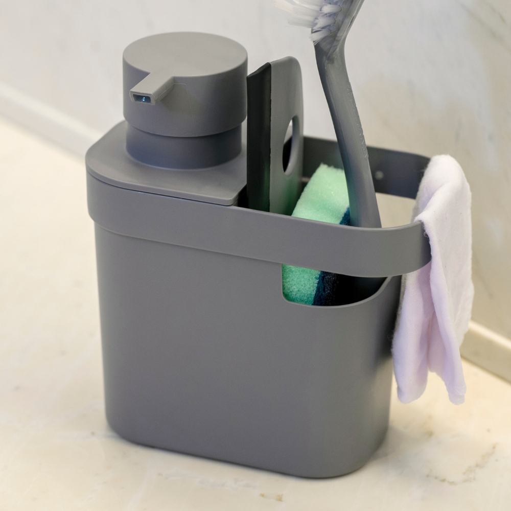 Dispensador de Detergente con Compartimiento 650ml OU «Trium» (Beige) - Imagen 3