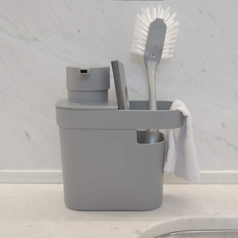 Dispensador de Detergente con Compartimiento 650ml OU «Trium» (Beige) - Imagen 4