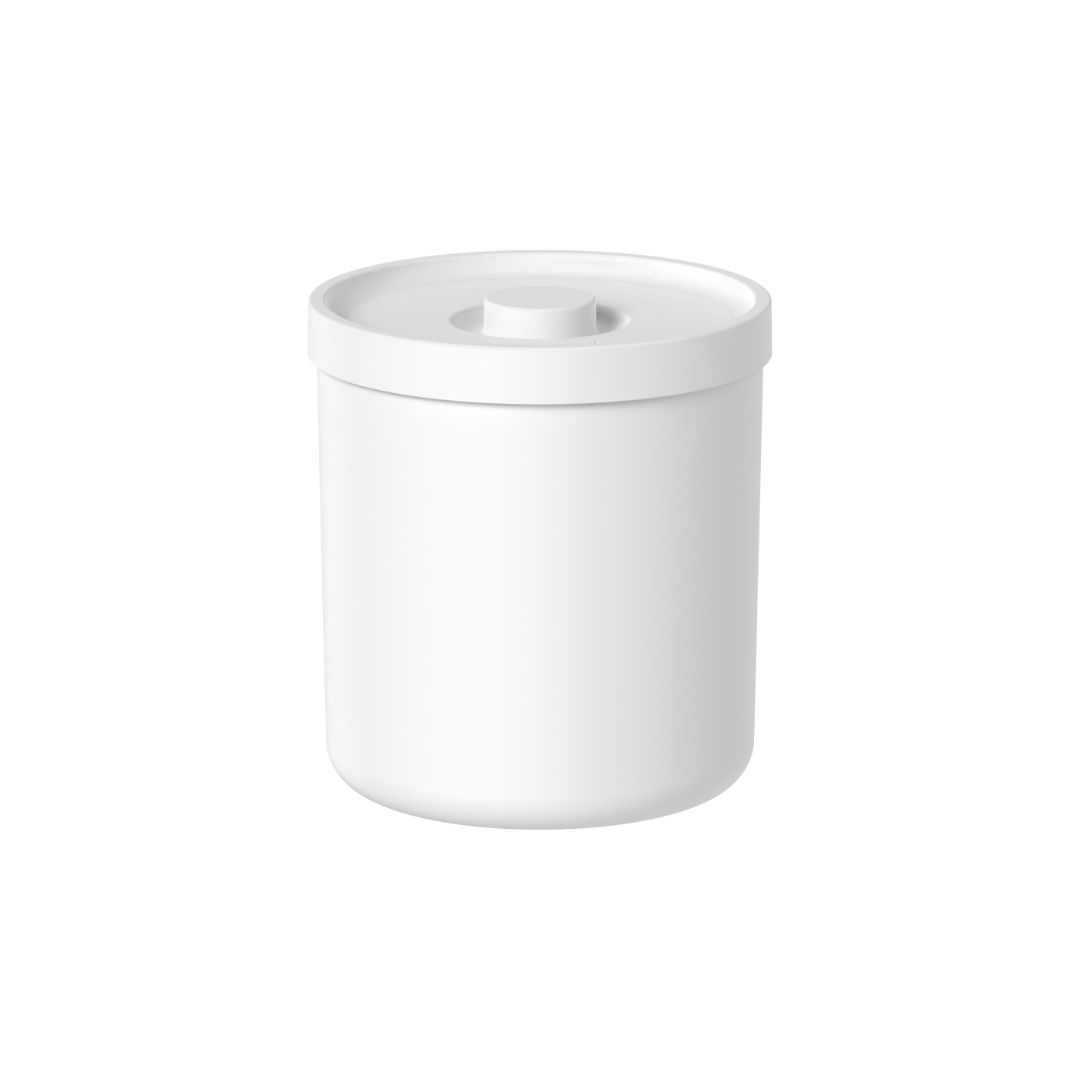 Basurero 6 litros Redondo con Tapa OU «Bold» (Blanco) - Imagen 2
