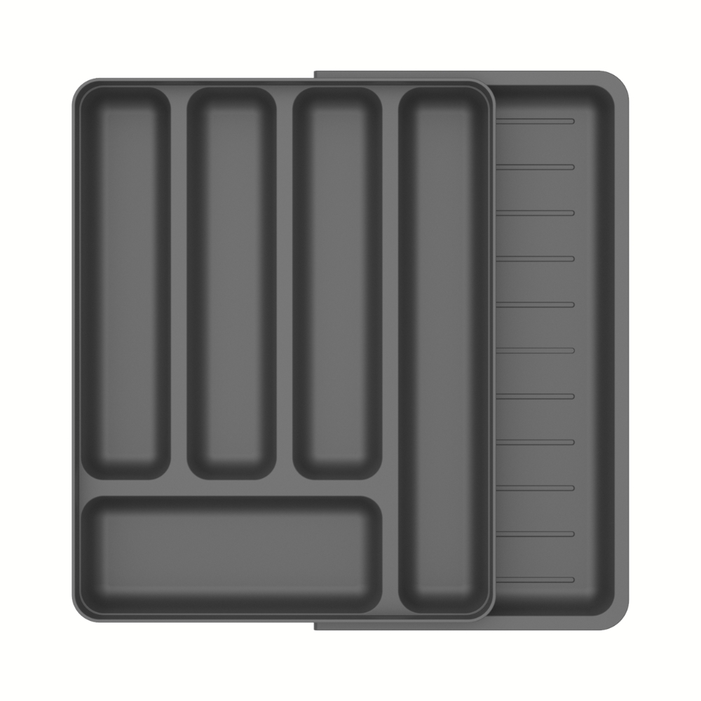 Cubiertera Expandible 6 Divisiones OU «Logic» (Gris) - Imagen 3