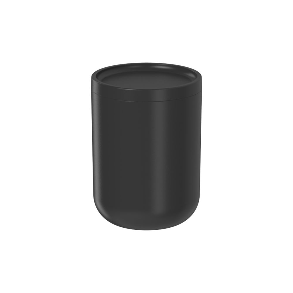 Porta Algodón/Cotonetes OU «Bold» (Negro)