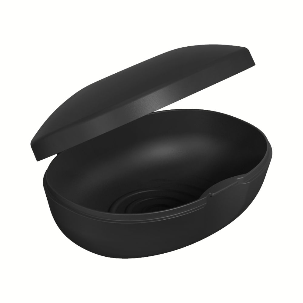 Jabonera con Tapa OU «Soft» (Negro)