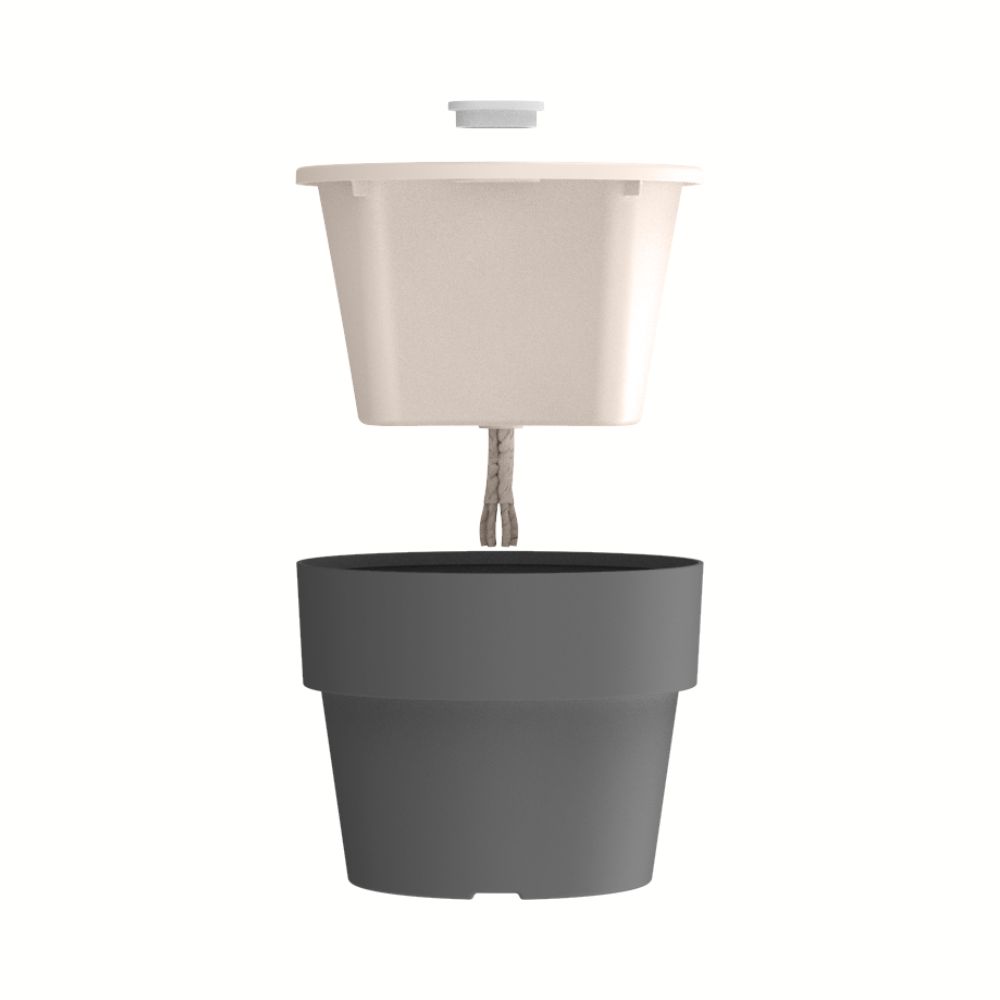 Maceta de Cultivo 15x13cm OU «Autorriego» (Gris) - Imagen 3